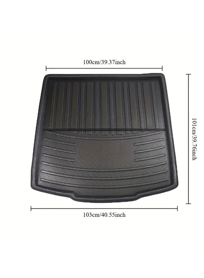 Trunk Mat For Skoda Kodiaq Ns7 5 Seats 2017 2021 Cargo Liner Boot Floor Tray 3d Eva Carpet Black Non Slip Durable Accessories Custom Fit Seamless Design Travel Suv - Image 2