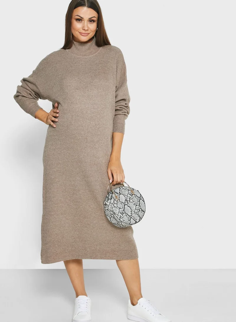 Topshop Maternity High Neck Sweat Dress