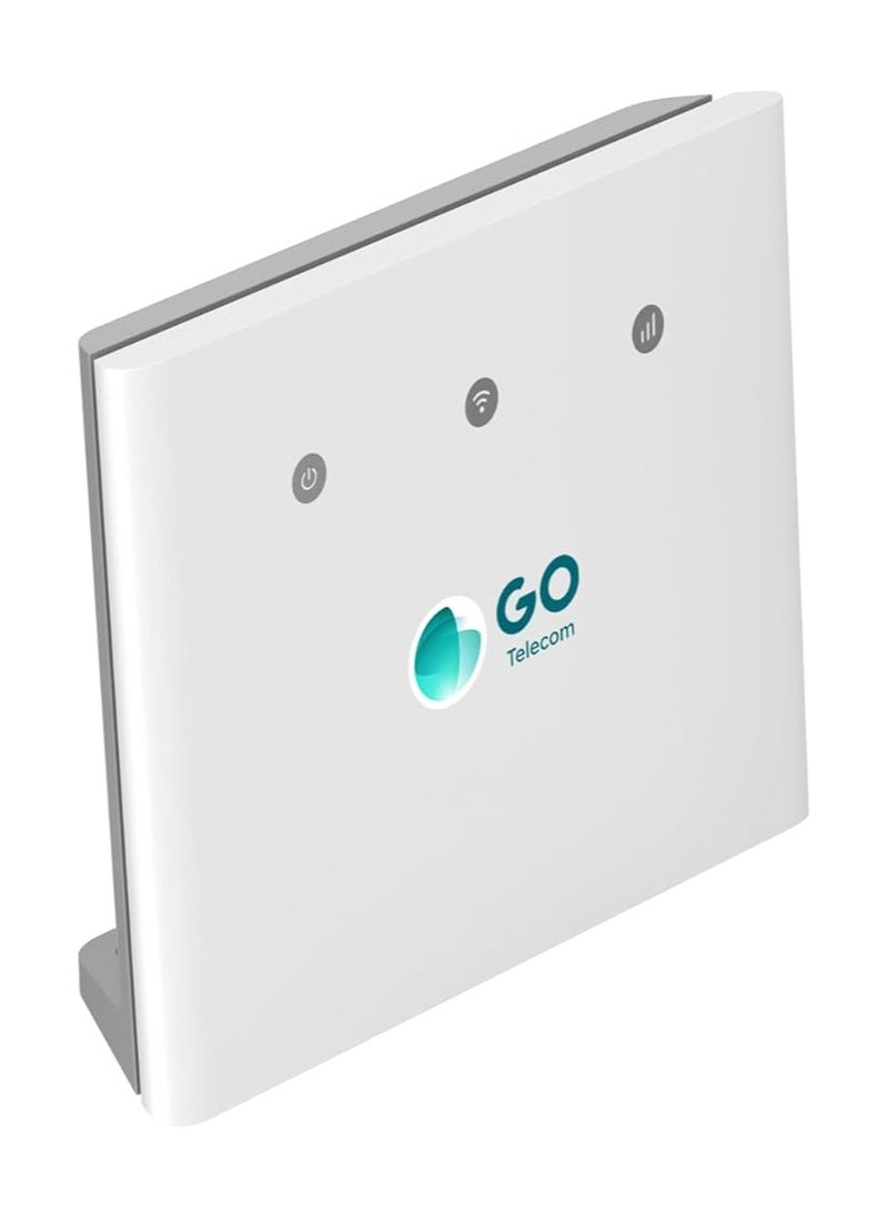 GO Telecom - 4G LTE ZTE Router MF296R Cat 4+, Up To 150 Mbps Dl /150Mbps Ul - Wireless Hotspot with Unlimited 12 Months Internet subscription - working on STC Network - Image 1
