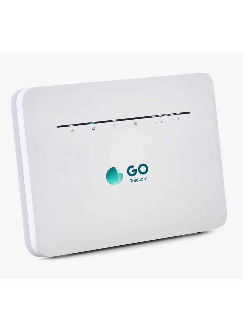 GO Telecom - 4G LTE ZTE Router MF296R Cat 4+, Up To 150 Mbps Dl /150Mbps Ul - Wireless Hotspot with Unlimited 12 Months Internet subscription - working on STC Network - Image 1