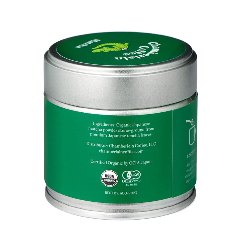 Chamberlain Coffee Ceremonial Matcha Green Tea Powder - Japanese Green Tea + Original Grade Matcha - Hot or Iced - Organic, Vegan & Gluten-Free Matcha Powder, 1.06 oz - Image 2
