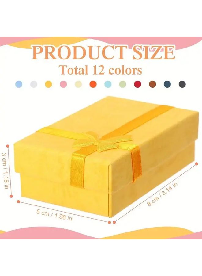 Red Jewelry Gift Box Set 10 Pcs Paper Display Cases For Necklaces Earrings Bracelets Rings Wedding Birthday Party - Image 3