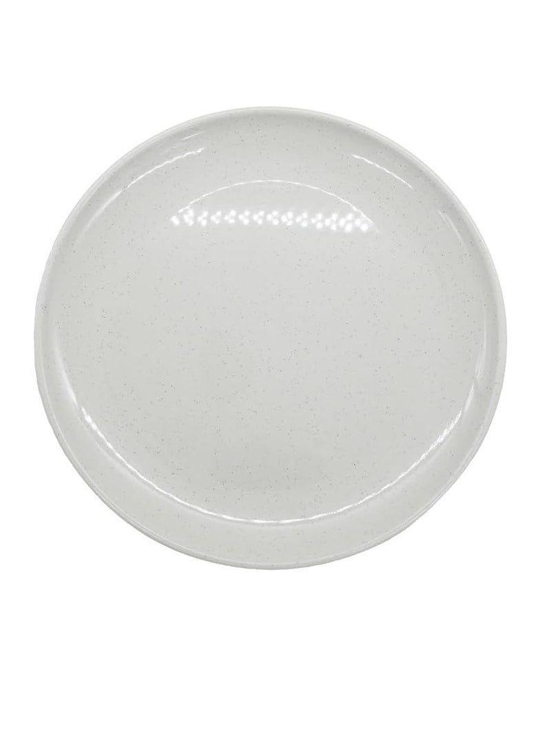 AKDC Melamine Coupe Plate Light Stone -14 Inch - Image 1