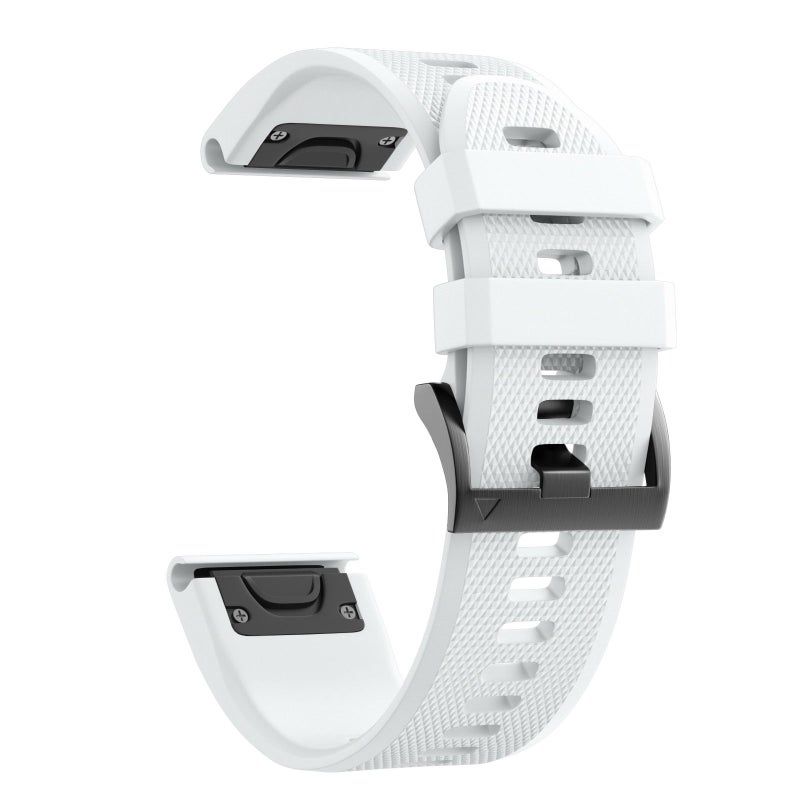 ANCOOL for Fenix 5/Fenix 6/Fenix 7 Band 22mm Silicone Watch Band for Fenix 8 Fenix E 47mm/Fenix 5 Plus/Fenix 6 Pro/Fenix 7 Pro/Forerunner 935(White) - Image 1