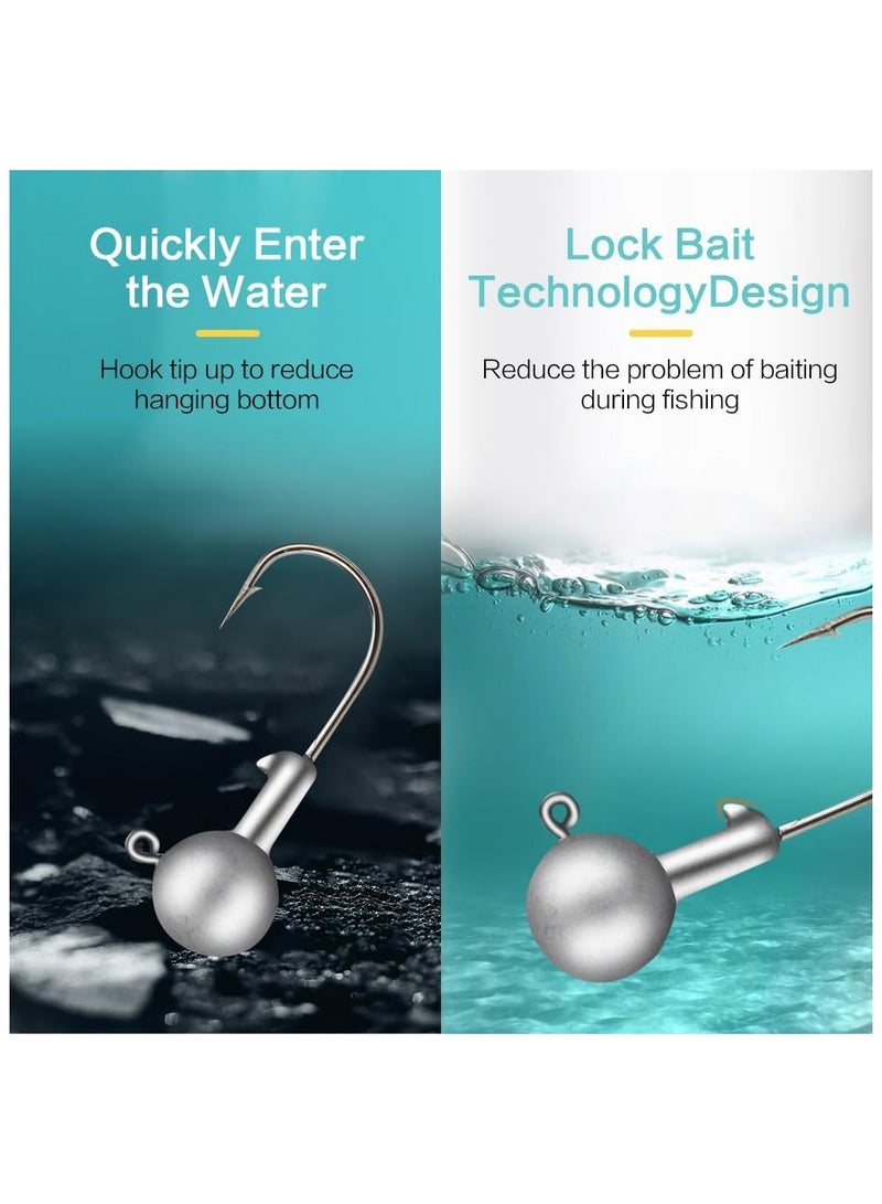 Soofam 50pcs Soft Fishing Lures Kit, Paddle Tail Swim Bait with 5 Sizes & 50 Hooks, Soft Plastic Baits for Bass, Trout, Walleye, Crappie, Pike, Multi-Color Swimbaits for Freshwater & Saltwater Fishing - Image 3