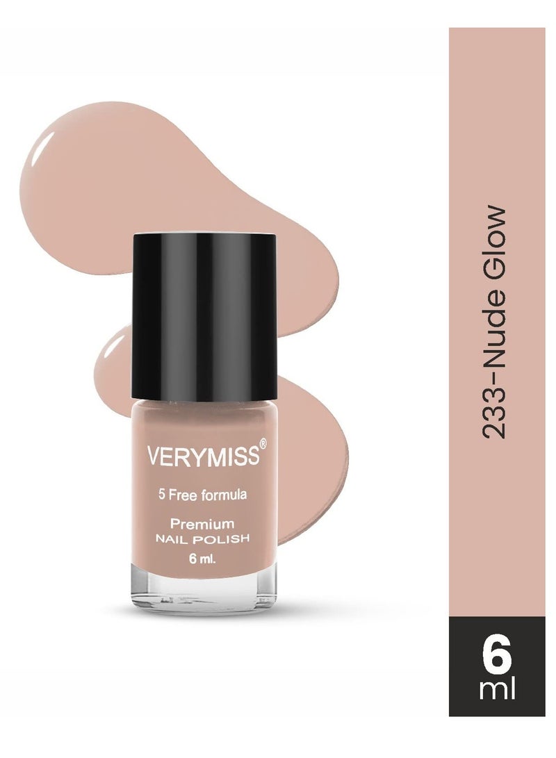 Verymiss Premium Non UV Gel Nail Polish 6 ml 233 Nude Glow - Image 2