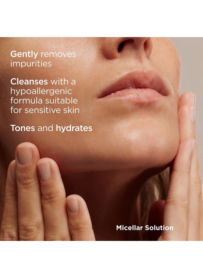 ISDIN Micellar 4-in-1 Facial Cleansing Water Solution - Hydrating and Cleansing Toner and Makeup Remover for Sensitive Skin, 13.5 FL OZ  - Image 3