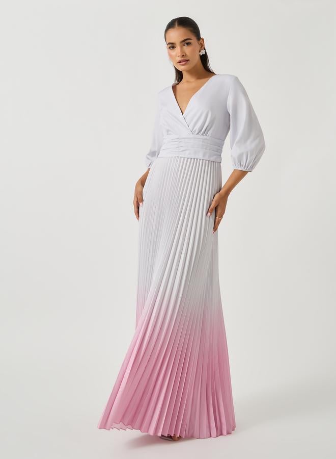 Styli Ombre Pleated Dress - Image 1