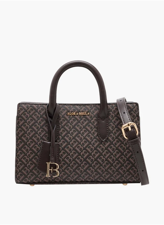 فلورا بيلا من شو إكسبرس Women's Monogram Embossed Tote Bag with Detachable Shoulder Strap