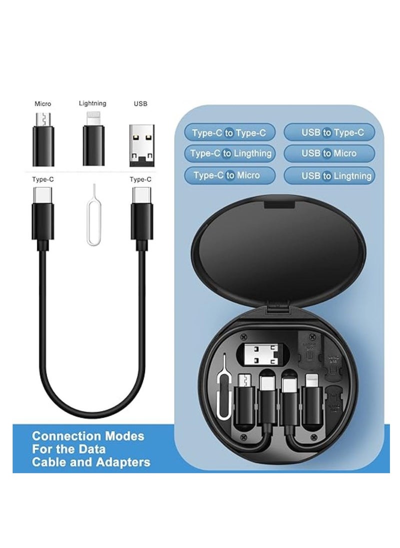 Earldom - Multi Charging Cable Adapter Kit,USB C to Micro /Lightning/USB A Cable Convertor Adapter Kit Can Use as Phone Holder - Image 1