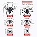 JIALWEN 60 Pieces Realistic Plastic Spiders Black Fake Spider Toys and Spider Rings Spider Toys Halloween Prank Prop for Halloween Home Party Decorations Multiple Sizes and Styles - Image 4