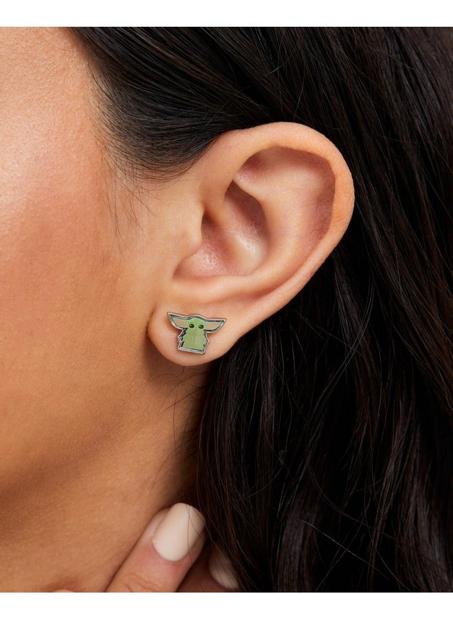 Disney - Star Wars The Mandalorian Grogu Fashion Stud Earrings And Necklace Set Official License - Image 1