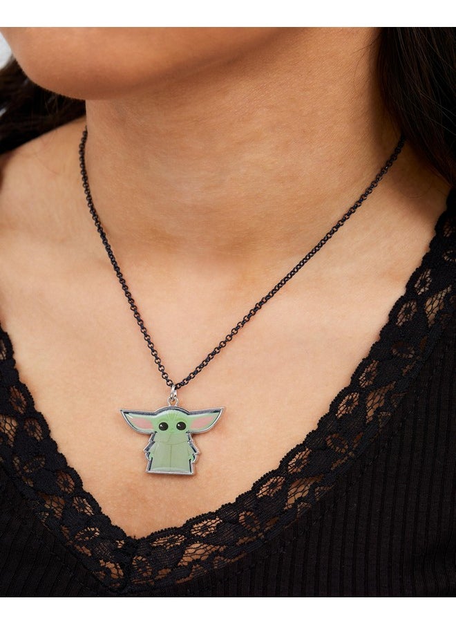 Disney - Star Wars The Mandalorian Grogu Fashion Stud Earrings And Necklace Set Official License - Image 1