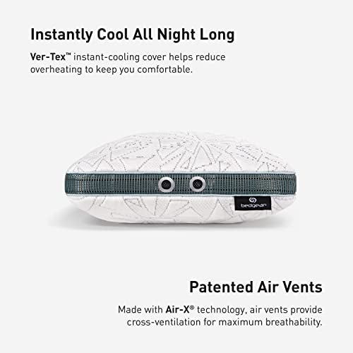Bedgear Storm Performance Pillow, Cooling Pillow for Side Sleepers, Medium Firm Support, Ver-Tex Cooling Cover, Air-X Mesh, Washable - Travel Size - Image 4