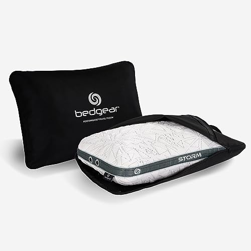 Bedgear Storm Performance Pillow, Cooling Pillow for Side Sleepers, Medium Firm Support, Ver-Tex Cooling Cover, Air-X Mesh, Washable - Travel Size - Image 1