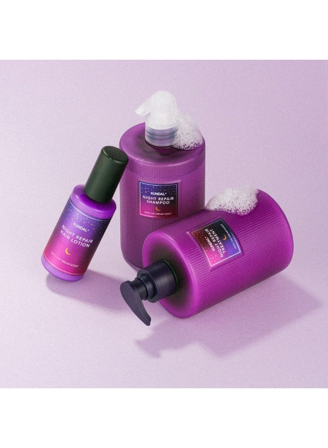 KUNDAL Night Repair Hair Shampoo For a Moisturized, Soft, & Glossy Hair 470 mL - Image 3