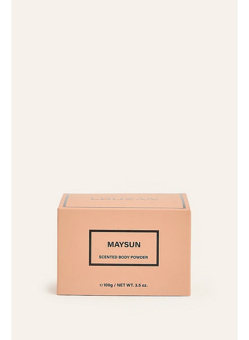 Louzan Maysun Scented Body Powder – Coconut, Vanilla & White Musk, 100g - Image 2