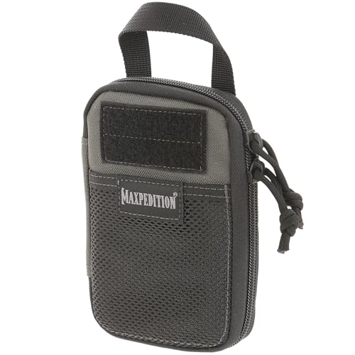 MAXPEDITION Mini Pocket Organizer 4 x 6 x 1 EDC Pouch Tactical Tool Pouch for Organization MOLLE Accessories for Everyday Carry Wolf Gray 0259W - Image 1
