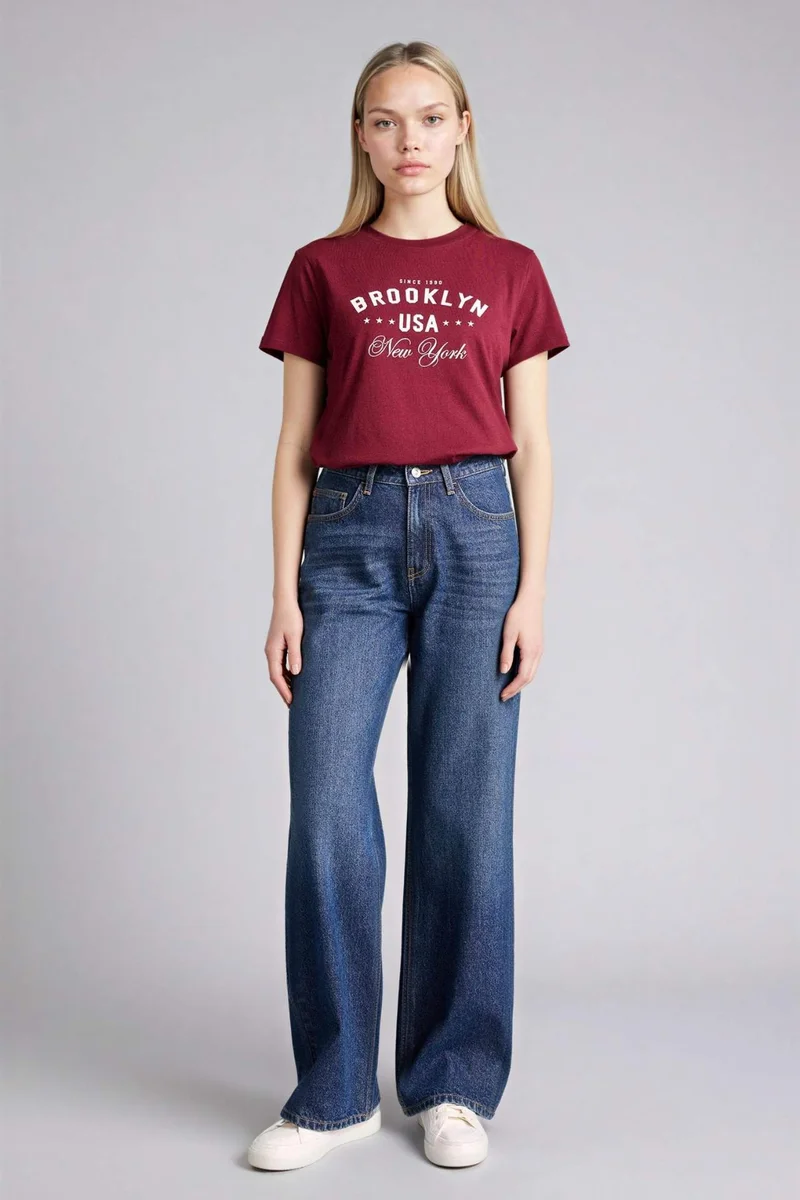DeFacto Regular Fit Crew Neck Short Sleeve T-Shirt