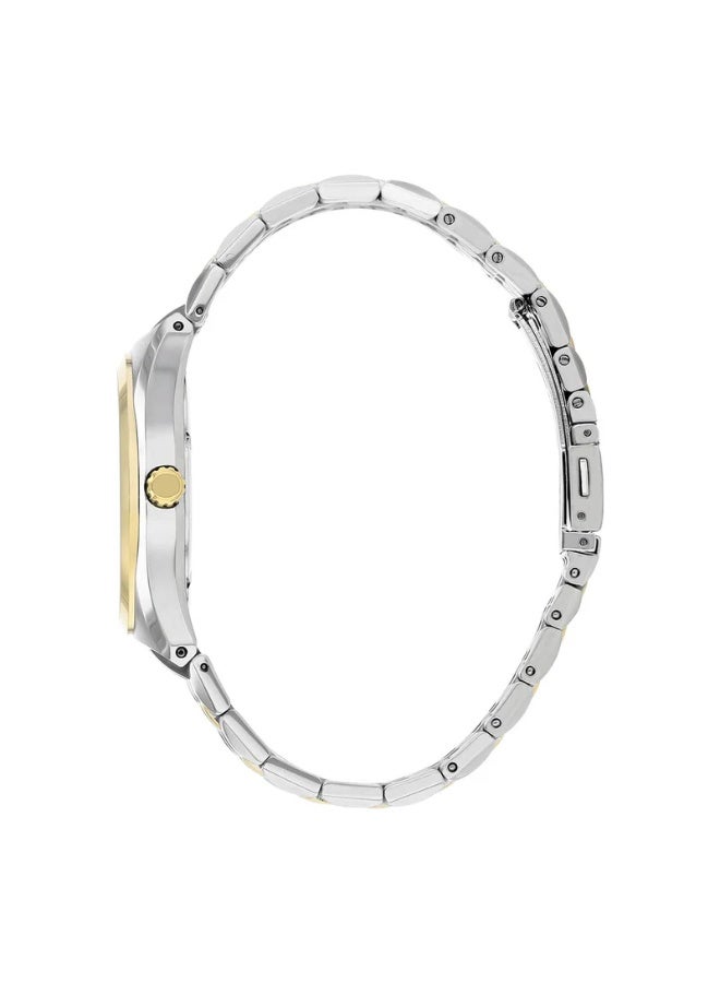 Citizen Men's Silver & Gold Stainless Steel Watch, Blue BM7334-66L Dial - Image 2