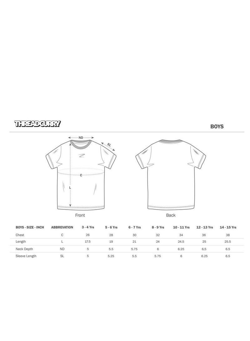 THREADCURRY THREADCURRY Creative Modern Pattern Abstract Cotton Graphic Printed Tshirt for Boys  - Image 3