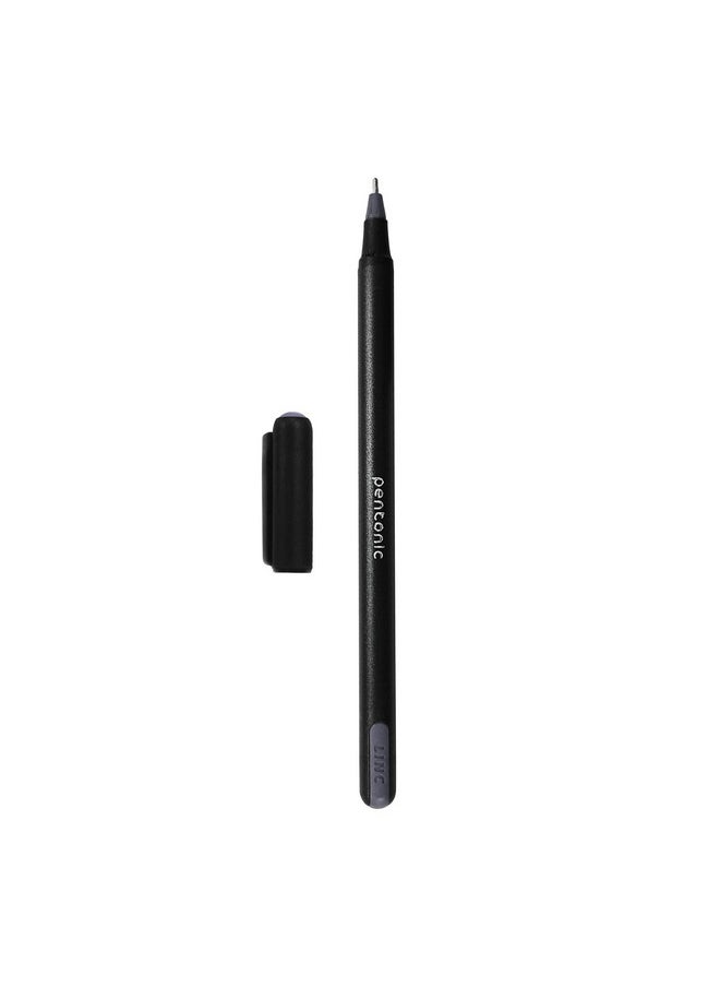 Pentonic - 0.7 Mm Ball Pen Blister Pack | Black Body | Black Ink | Set Of 10 Pens - Image 1