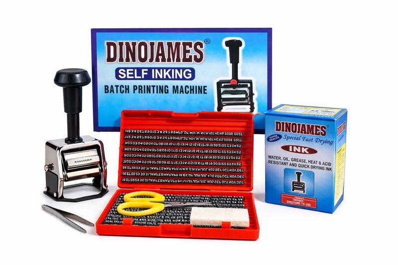 Dinojames SG355 Self-Inking Batch Coding Machine, 3mm Letters, 5 Lines, 35x30mm Print Area - Image 1