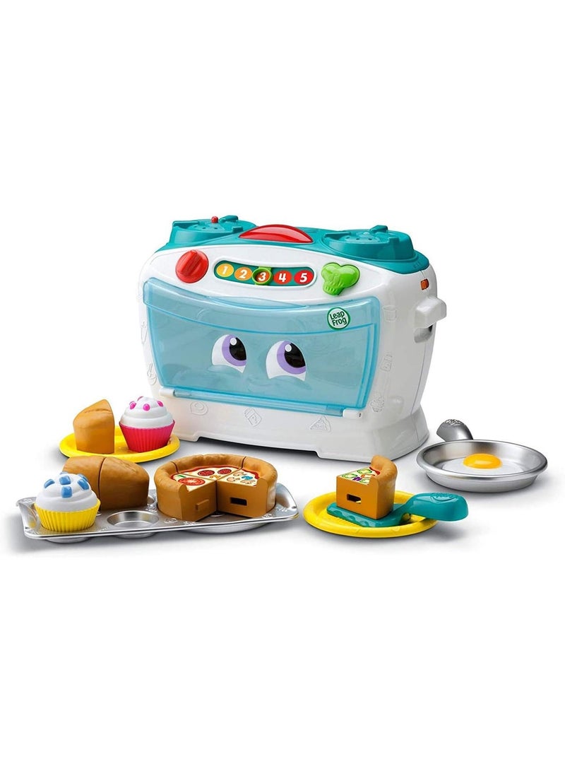 ليب فروغ فرن "Number Loving Oven" من LeapFrog، لعبة تفاعلية للأطفال الصغار، تُعلّم الأرقام والعد وتُضفي متعة الطهي، ومثالية للأطفال من عمر سنتين إلى 5 سنوات. - Image 1
