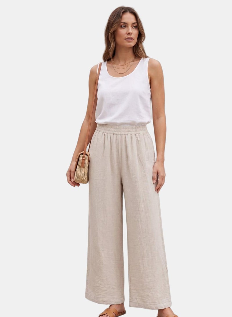 Carina Textured Crinkle Lounge Pants - Image 1