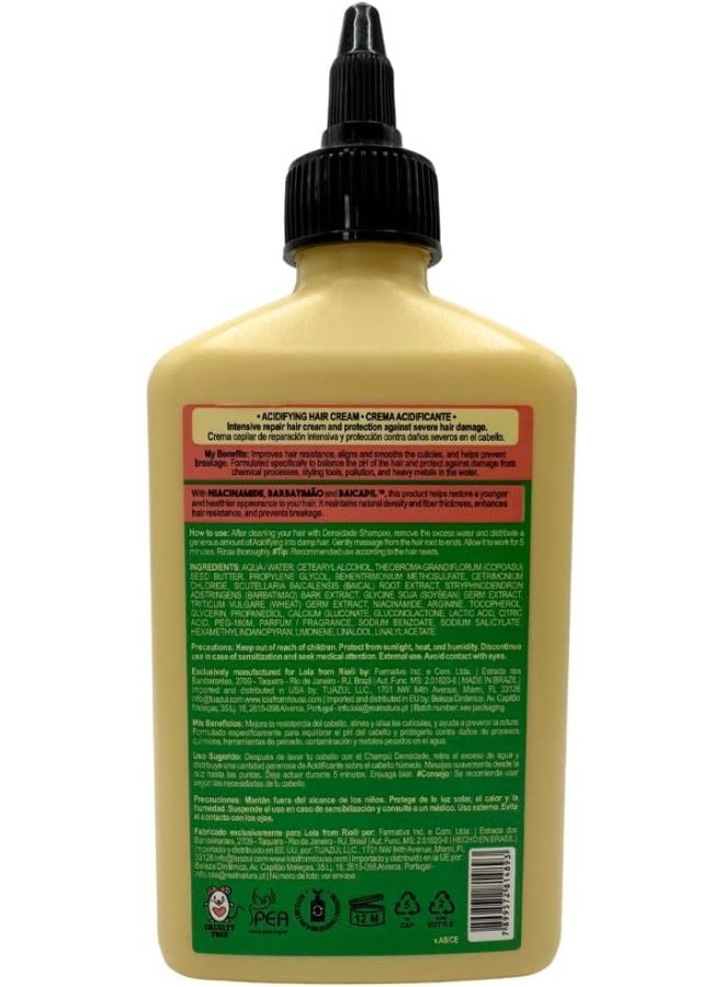 Lola from Rio مُحَمِّض الشعر لكثافة الشعر التالف - يُغلق القشور، يُوازن الرقم الهيدروجيني ويضيف اللمعان، مثالي للشعر بعد العلاجات الكيميائية (250 جرام) - Image 2