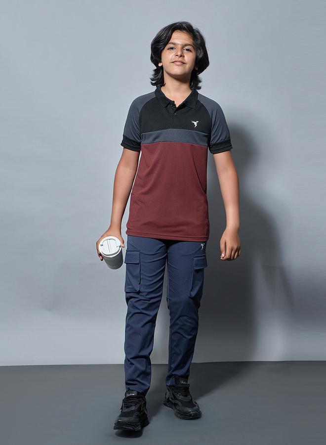 تكنوسبورت تيشيرت بولو رياضي سليم فيت ملون للأولاد من تكنوسبورت - Image 1