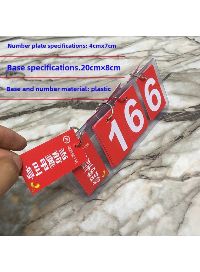 Generic Competition Scoreboard Scoreboard Flip Digital Card Time Chronograph Mini Desktop Table Tennis Scoreboard Making-Specifications:Mini Waterproof Milky White Single Row - Image 4