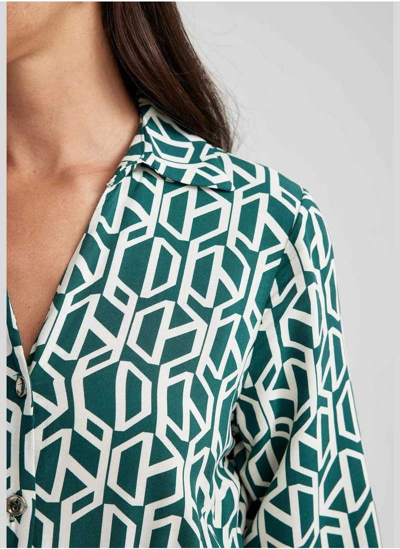 DeFacto Woman Long Sleeve Woven Dress