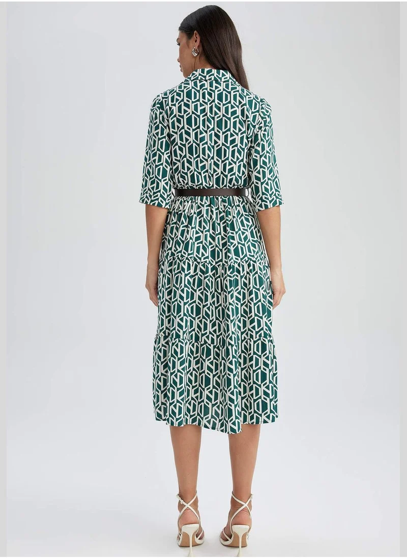 DeFacto Woman Long Sleeve Woven Dress