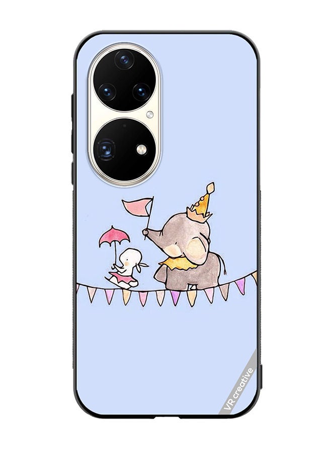 VR CREATIVE Protective Case Cover For Huawei P50 Pro Merry Elephant Design Multicolour - Image 1