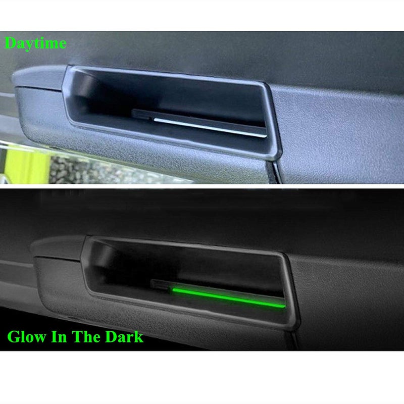 YOCTM يوكتيم لسيارة سوزوكي جيمني JB64 JB74W 2019 2020 2021 2022 2023 2024 2025 ملحقات صندوق تخزين جانبي ليد الباب الأمامي جيب جيب أسود - Image 4