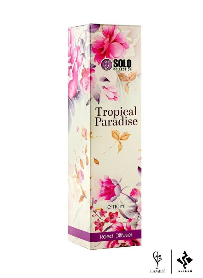 HAMIDI - Tropical Paradise - Fragrant Reed Diffuser 110ml Scented Stick Set - Luxury Home Fragrance (assorted) - Image 1