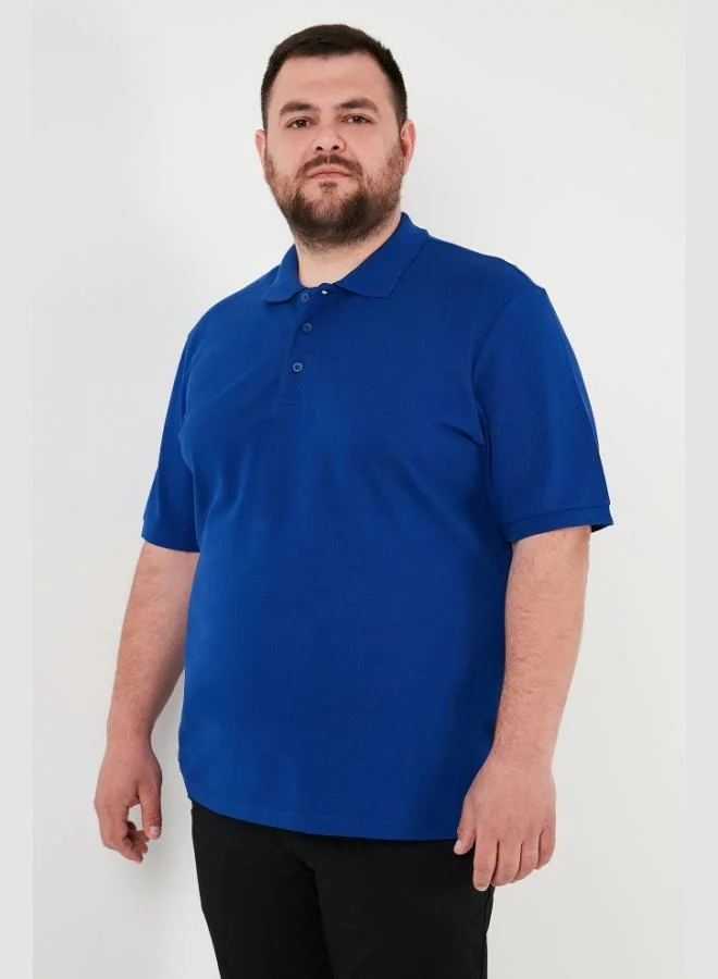 Buratti  Buratti Cotton Regular Fit Plus Size Polo Collar T Shirt Men's Polo Collar T Shirt 5902127B for Men | Best Price UAE