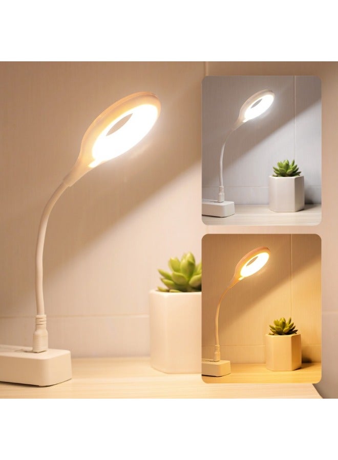 Usb Intelligent Voice Desk Lamp Learning Control Lamp Voice Control Lamp Induction Lamp Led Socket Night Light Integrated Bedside Lamp-Color:Usb White Light Night Light-white Light-12 Pieces  - Image 4