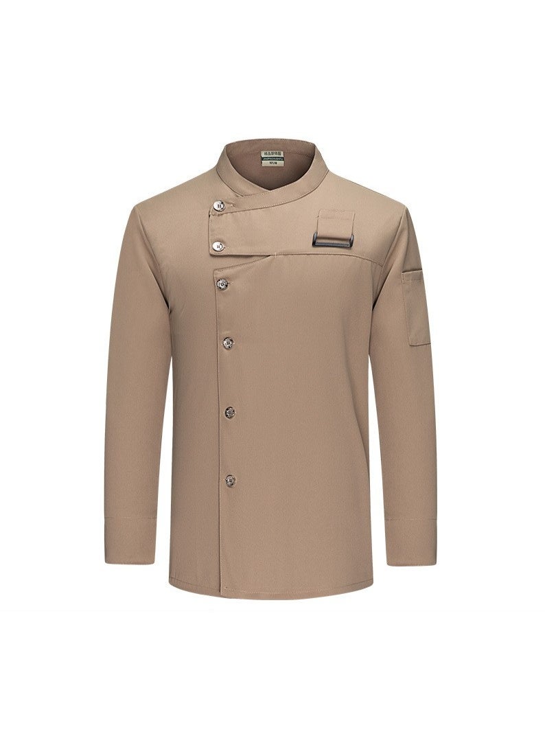 NIBEMINENT Long Sleeve Chef Coat Perfect Uniform for Kitchen Staff in Restaurants and Hotels Catering Waiter Work Jackets  - Image 1