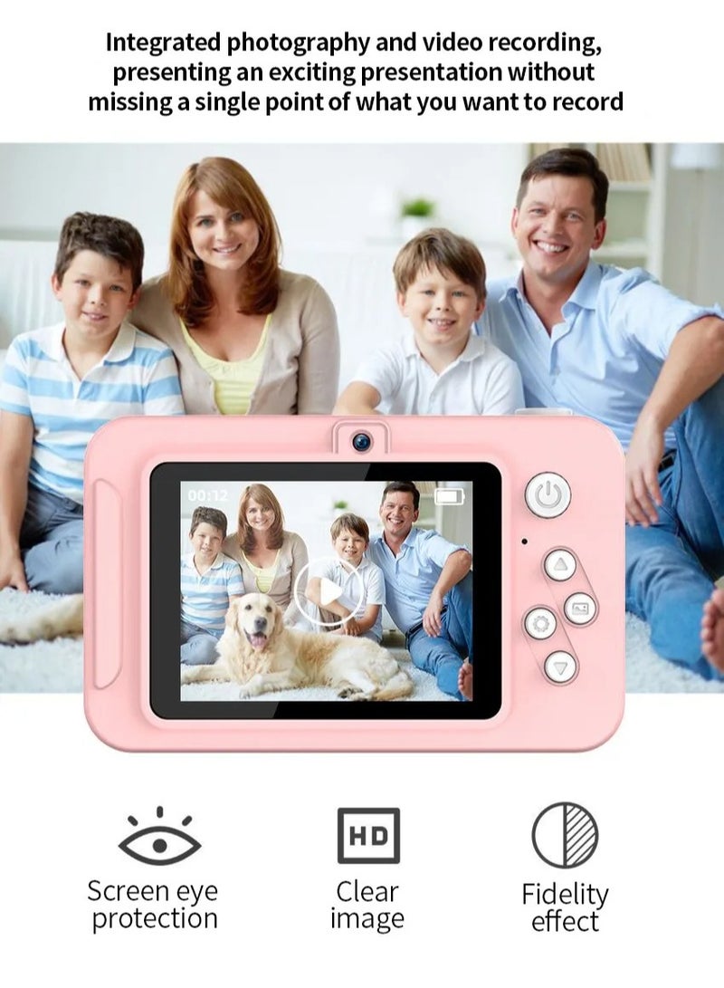 AROAQ كاميرا رقمية 4K، كاميرا سيلفي للسفر عالية الدقة بدقة 44 ميجابكسل، كاميرا خفيفة الوزن محمولة صغيرة الحجم للأطفال من مستوى المبتدئين، (فضي) - Image 3