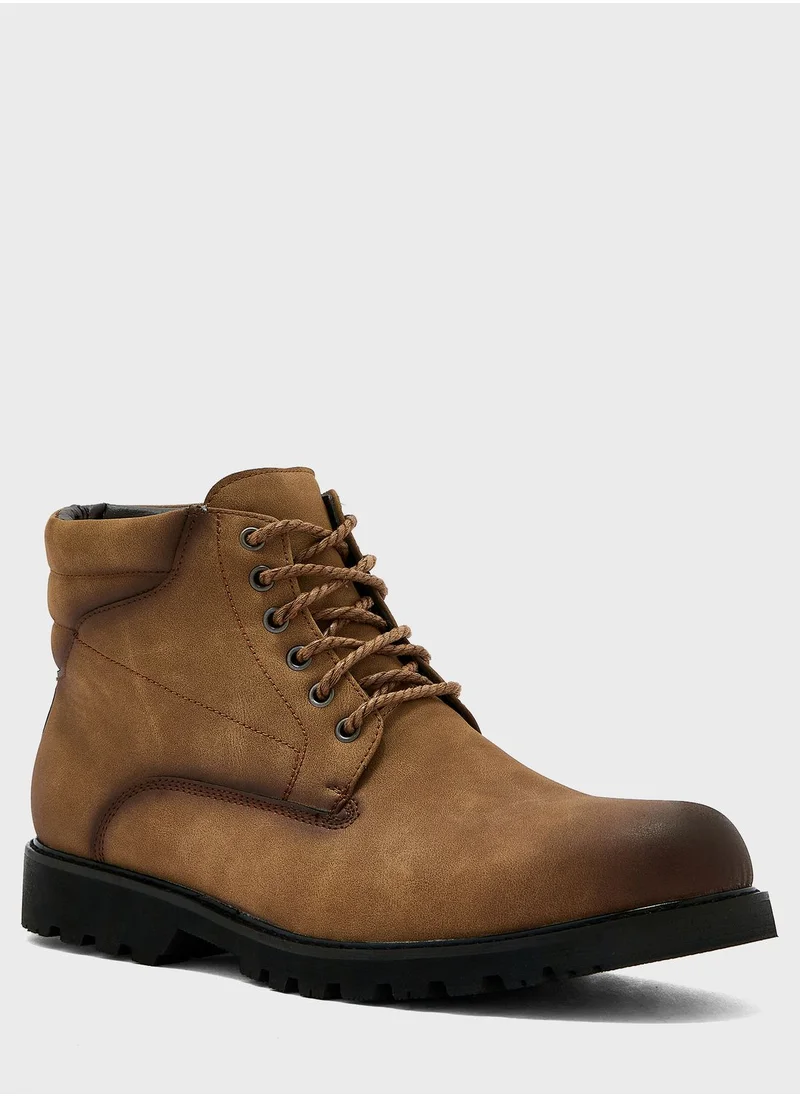 Robert Wood Casual Laced Boots