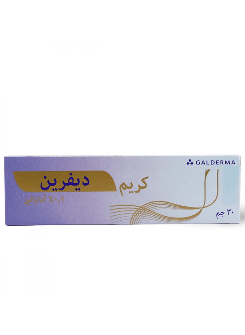 GALDERMA Differin 0.1 Adapalene Cream for Acne Treatment 30g Original