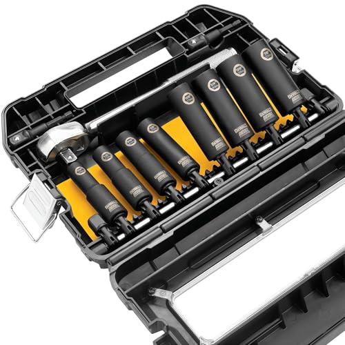 DeWalt Impact Socket Set 12 Drive 10 Piece 14 to 12 Impact Socket Adapter Set DW22812 - Image 1
