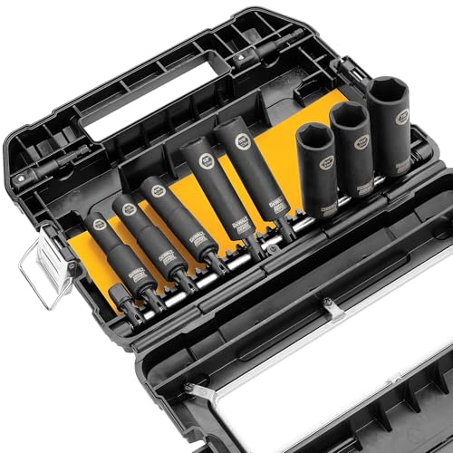 DeWalt Impact Socket Set 12 Drive 10 Piece 14 to 12 Impact Socket Adapter Set DW22812 - Image 3