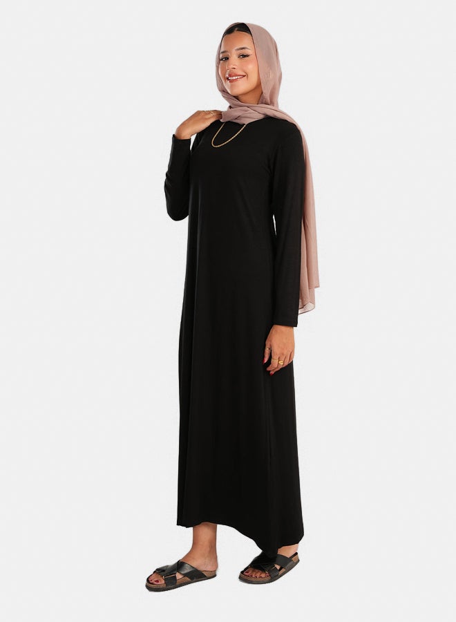 Carina Viscose Round Neck Dress - Image 2
