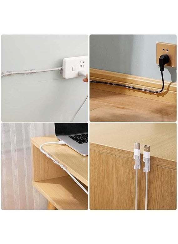 Elpenor Elpenor SelfAdhesive Cable Management Clips SelfAdhesive Wire Holder for Car Office and Home Wire Organizer Accessories Office Laptop Computer Transparent 32 Pcs 32  - Image 5