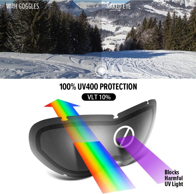 OutdoorMaster Kids Ski Goggles, Snowboard Goggles - Youth Snow Goggles - Image 3