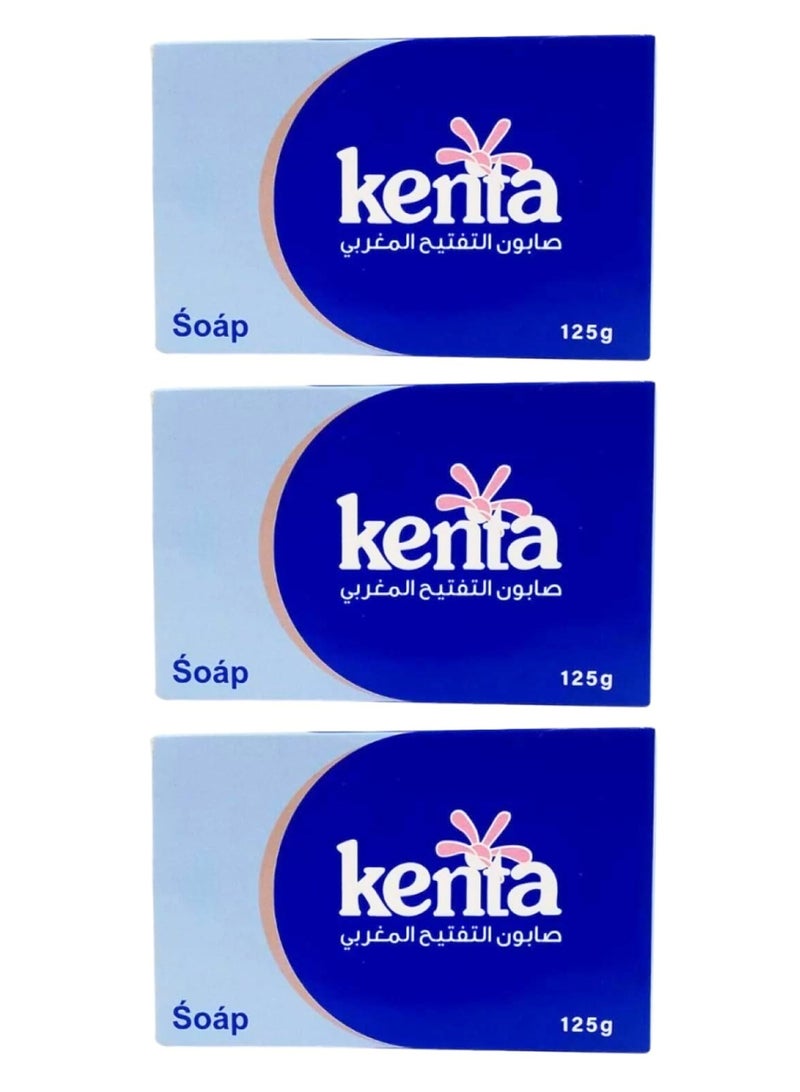 Kenta Soap for Lightening the Sensitive Area 125g - Pack of 3