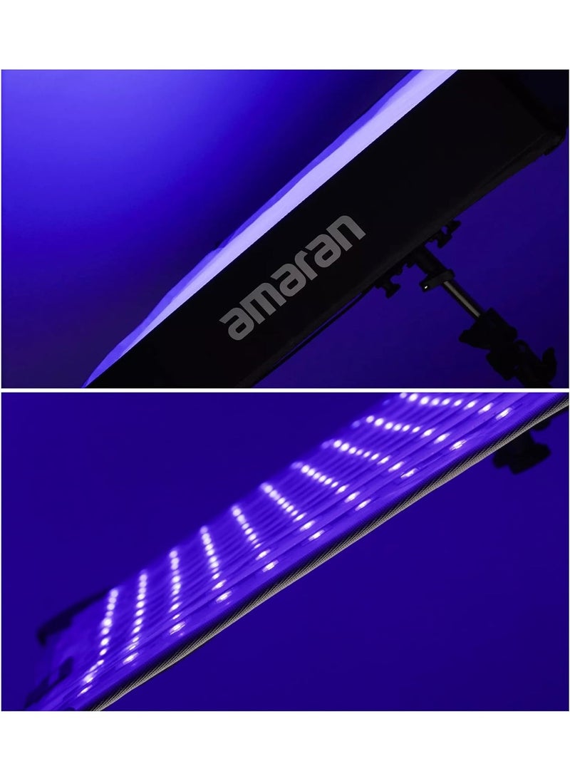 Aputure Amaran F22c 200W RGBWW Flexible LED Mat with Honeycomb Grid CRI 95+ CCT 2500K to 7500K Support Sidus Link App Control Built-in 15 Lighting FX